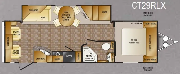 CrossRoads Cruiser CT29RLX floor plan
