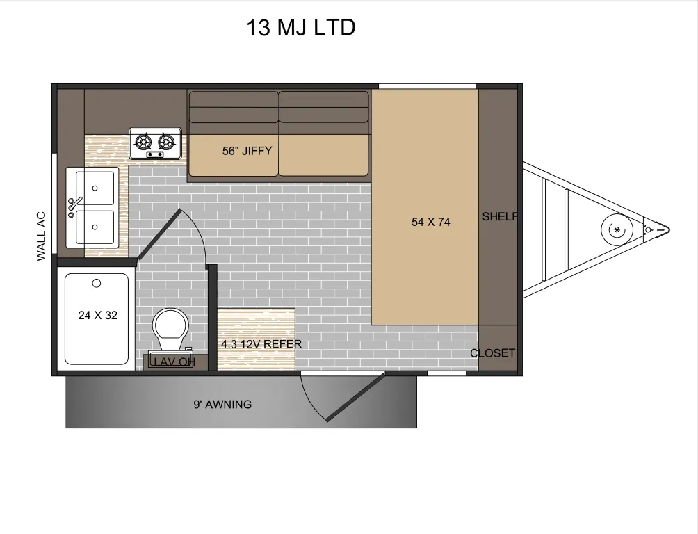 Sunset Park RV Sun Lite LTD 13MJ floor plan