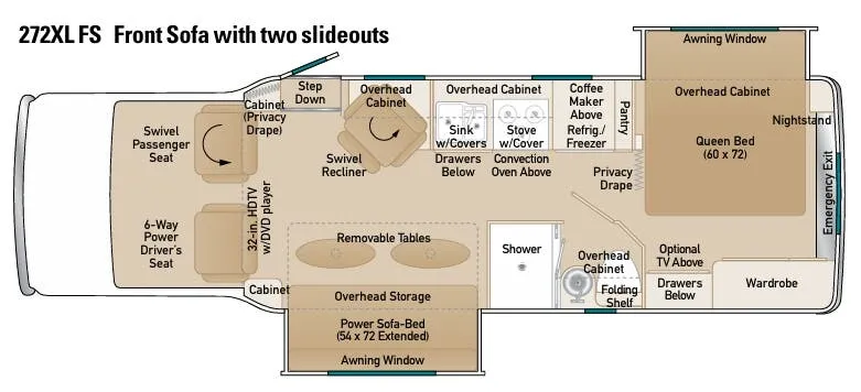 Coach House Platinum 272XL FS floor plan