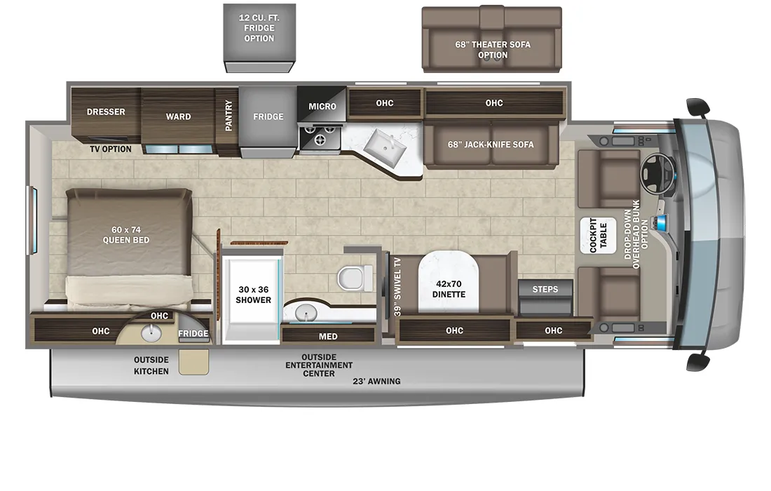 Entegra Coach Vision 29S floor plan