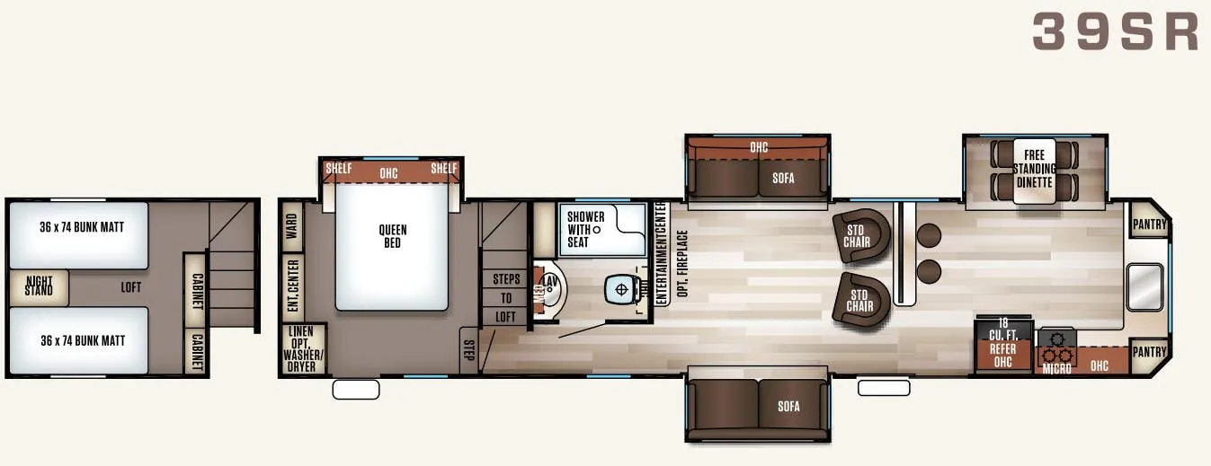 Forest River Cherokee Patriot Edition 39SR floor plan