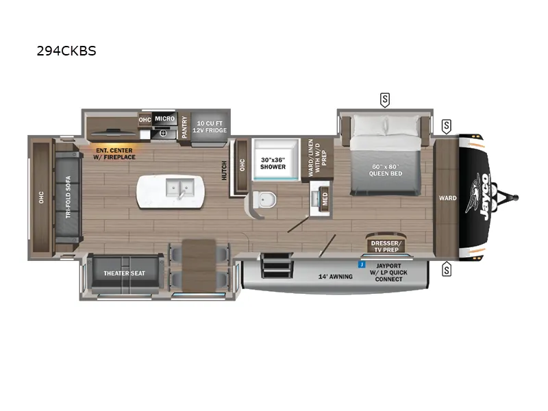 2024 Jayco Eagle 294CKBS floor plan