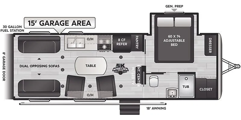 Keystone Fuzion Impact 25V floor plan