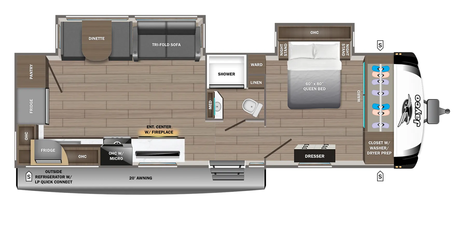 Jayco Jay Feather 30RKB floor plan