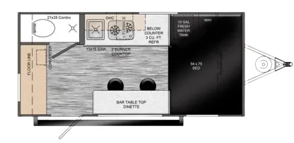 Travel Lite Rove Classic 14FSC floor plan