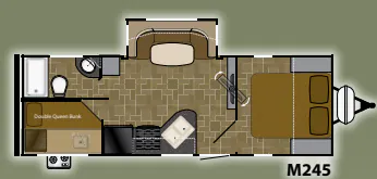 Heartland Mallard M245 floor plan