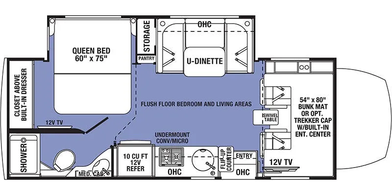 Forest River Sunseeker 2400B MBS floor plan