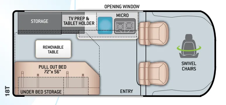Thor Motor Coach Scope 18T floor plan