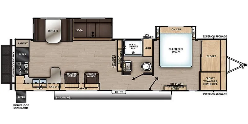 2022 Coachmen Catalina Legacy Edition 303RKDS - Floor plan