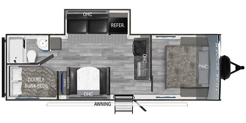 Heartland Trail Runner TR 261 BHS floor plan