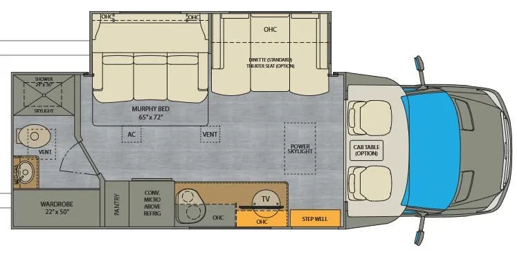 Renegade RV Villagio 25RML floor plan