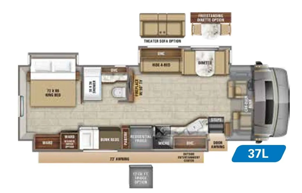 Jayco Seneca 37L floor plan