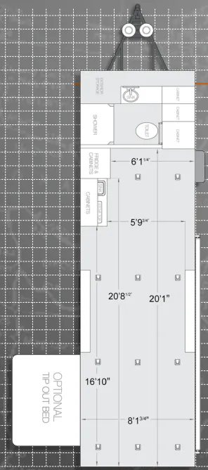 ATC Half Ton 8.5x28 floor plan