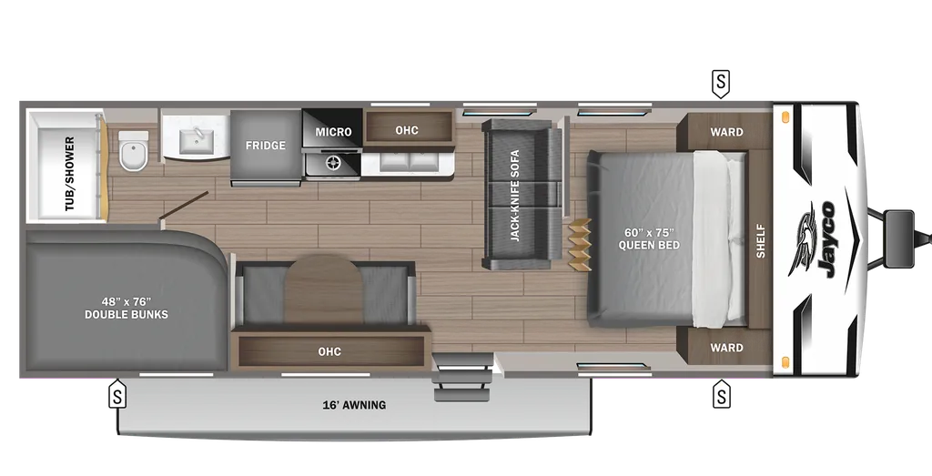 2024 Jayco Jay Flight SLX 260BHW floor plan
