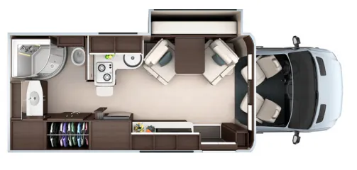 Leisure Travel Unity U24MB floor plan