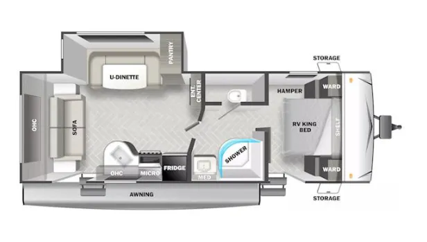 Forest River EVO T2460 floor plan