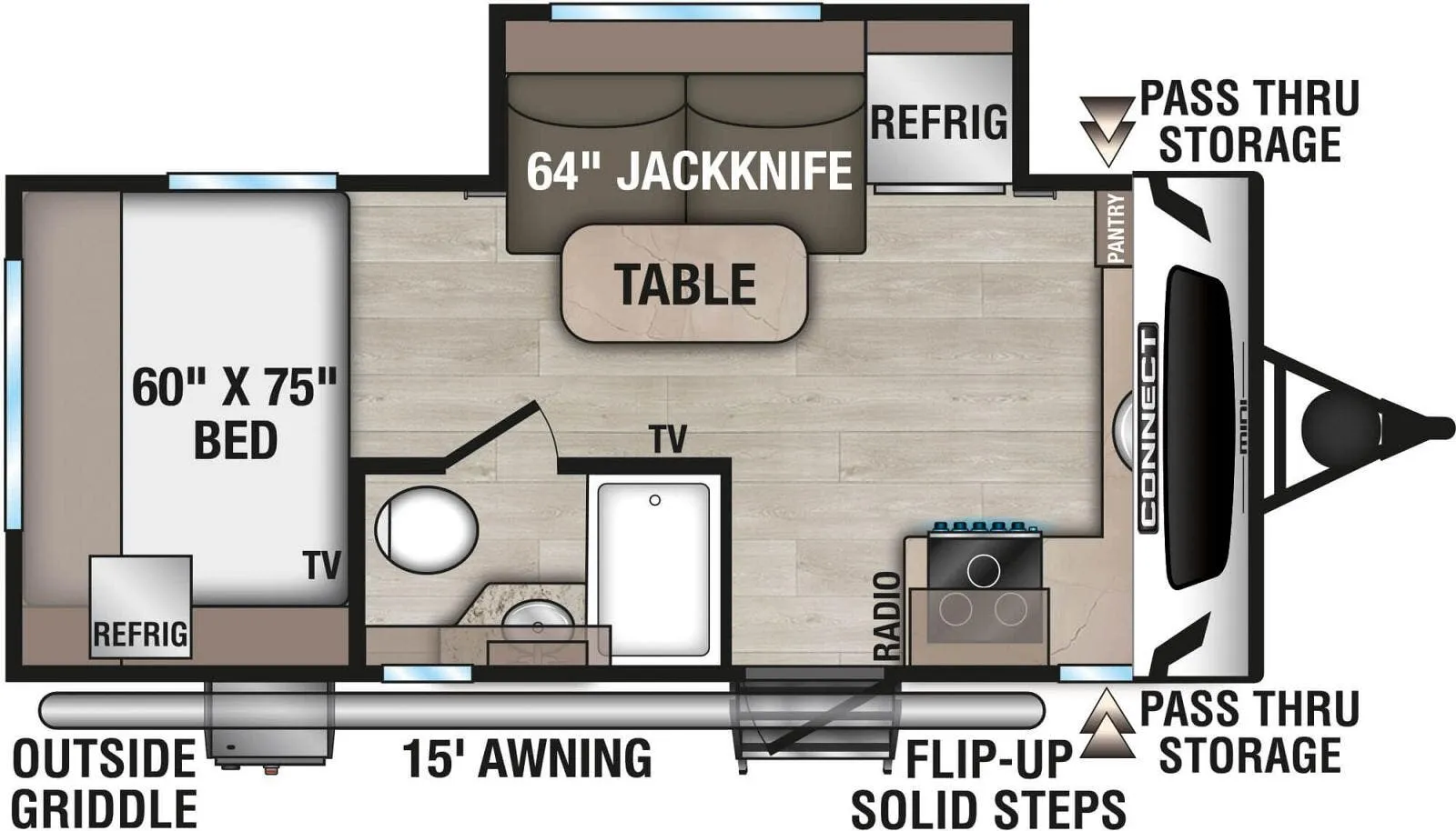 K-Z Connect Mini CM181FKK floor plan