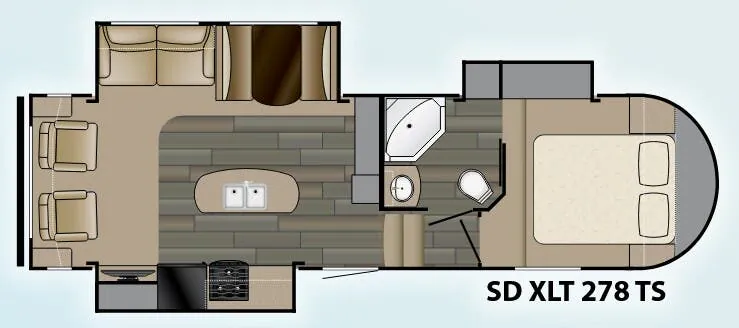 Heartland Sundance XLT 278 TS floor plan