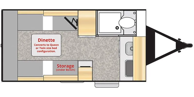 Little Guy Trailers Mini Max Base floor plan