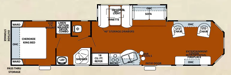 Forest River Cherokee 39C floor plan