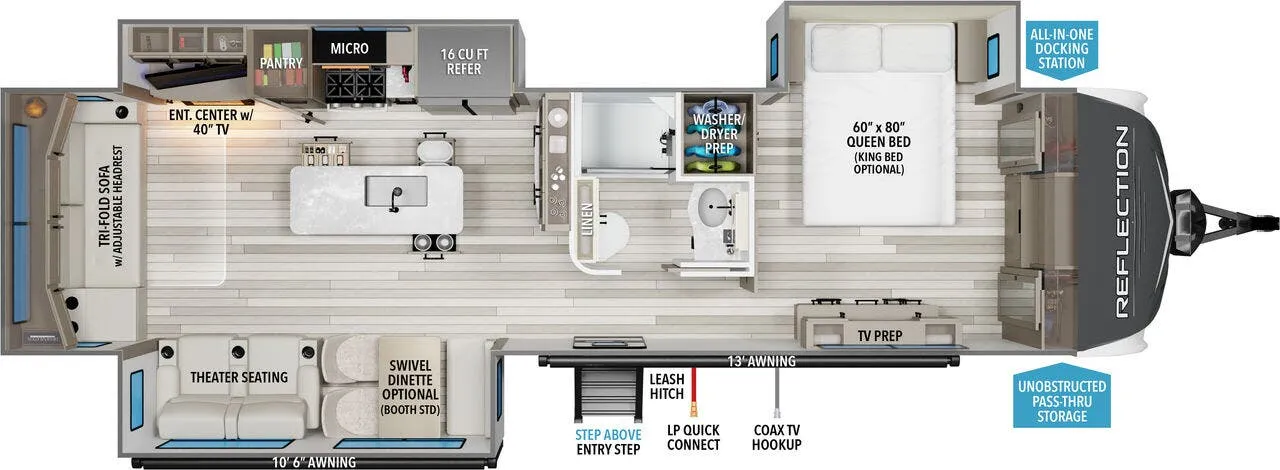 Grand Design Reflection 345RLTS floor plan