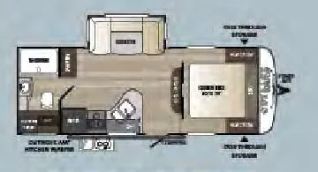 Keystone Outback Ultra-Lite 220URB floor plan