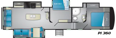 Heartland Pioneer 360 floor plan