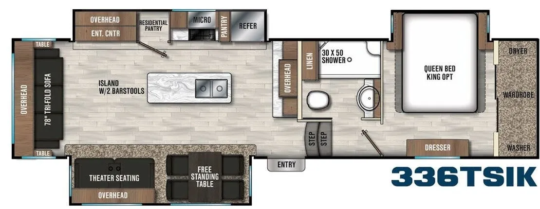 Coachmen Chaparral 336TSIK floor plan