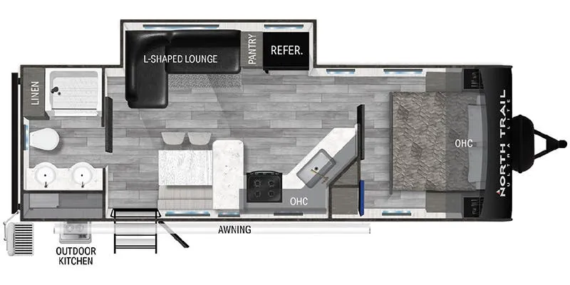 Heartland North Trail Ultra-Lite NT 25RBP floor plan