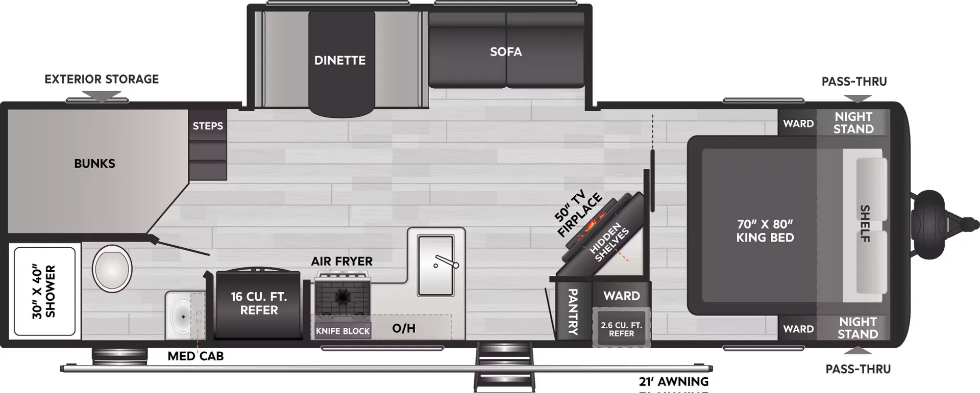 Keystone Coleman Lantern 28BHS floor plan