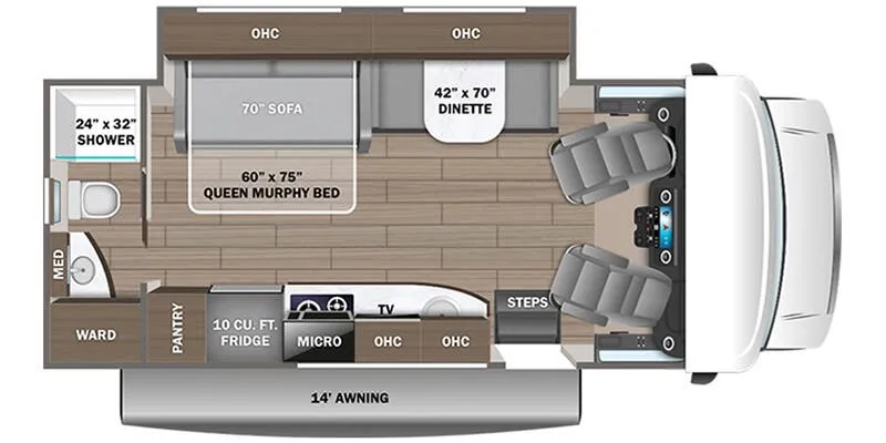Entegra Coach Qwest SE 24R floor plan