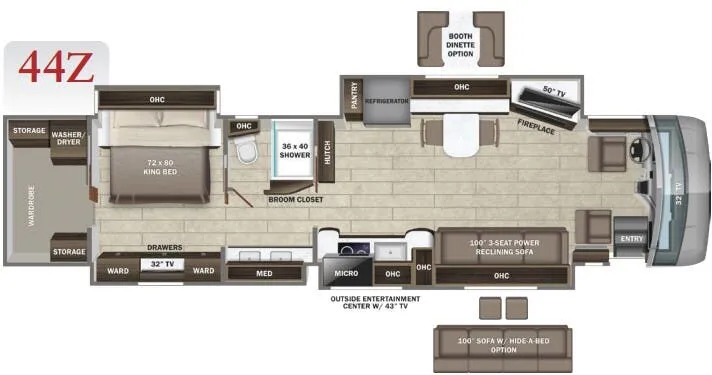 Entegra Coach Anthem 44Z floor plan