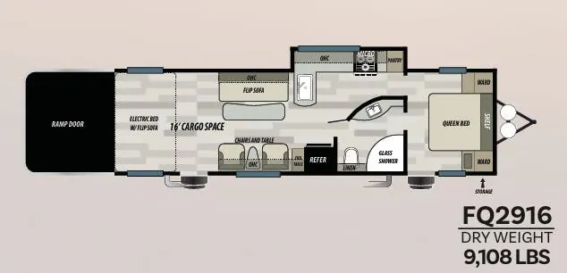 Forest River Stealth FQ2916G floor plan
