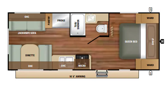 Starcraft Autumn Ridge Outfitter 21FB floor plan