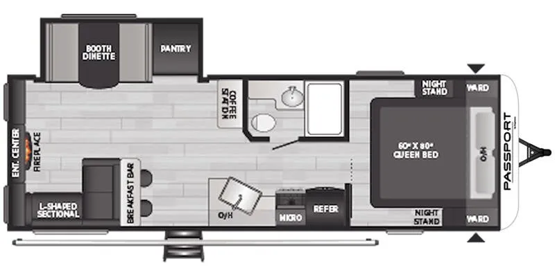 2025 Keystone RV Passport SL 2660RL - Floor plan