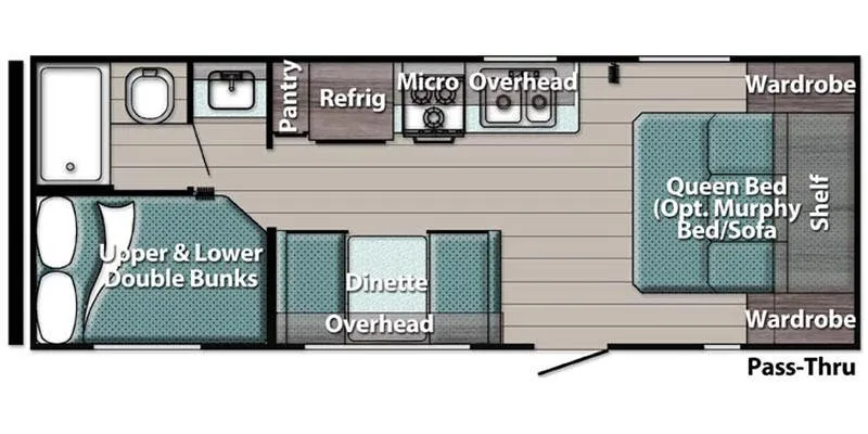 2026 Gulfstream Ameri Lite 248BH - Floor plan