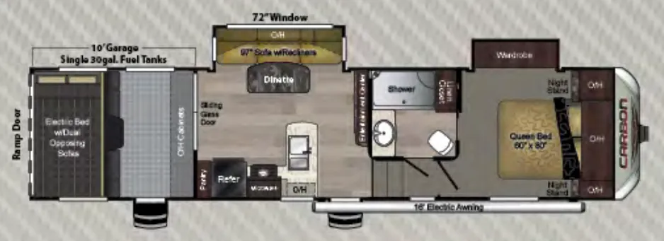 Keystone Carbon 337 floor plan