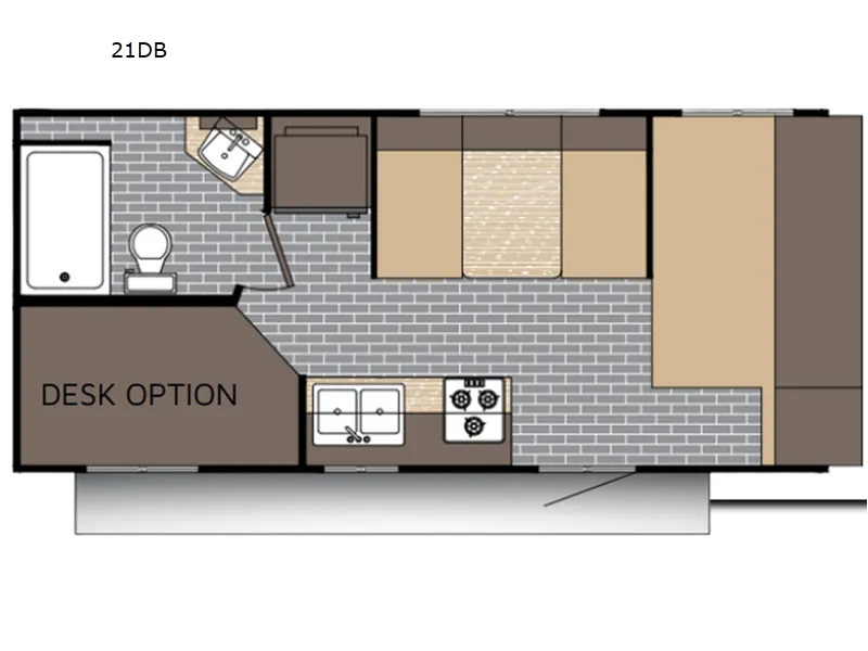 2026 SUNSET PARK RV SUNLITE 21DO LTD - Floor plan