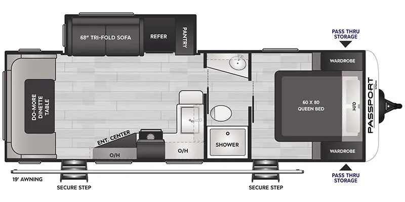 Keystone Passport SL Series West 253RDWE floor plan
