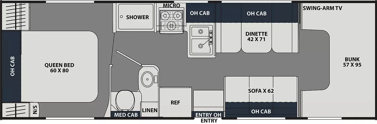Coachmen Leprechaun 270QB - Ford 450 floor plan