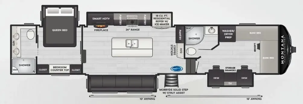 Keystone Montana 397FB floor plan