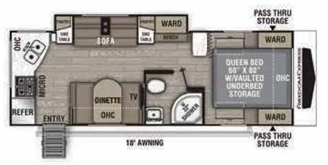2021 Coachmen Freedom Express Ultra Lite 246RKS floor plan
