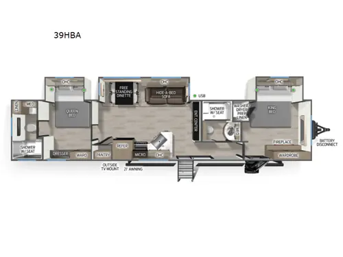 2027 Forest River Cherokee Timberwolf 39HBA - Photo 3