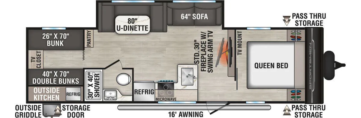 K-Z Sportsmen 301BHK floor plan