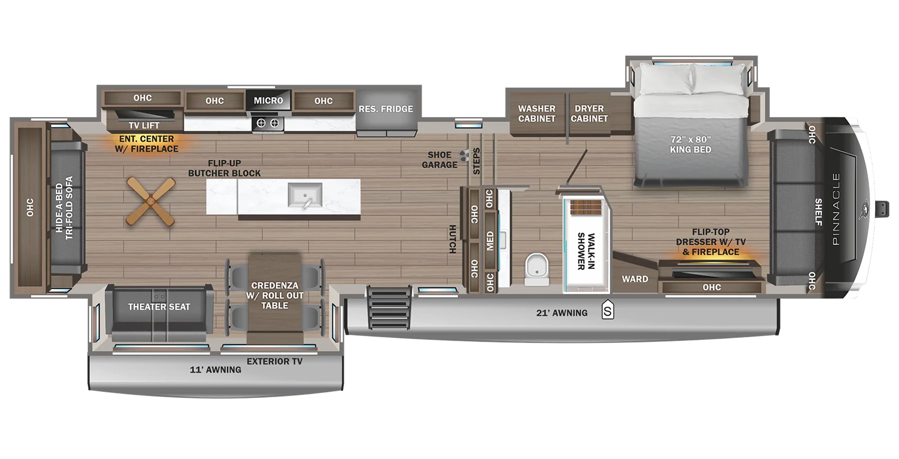Jayco Pinnacle 38SSWS floor plan