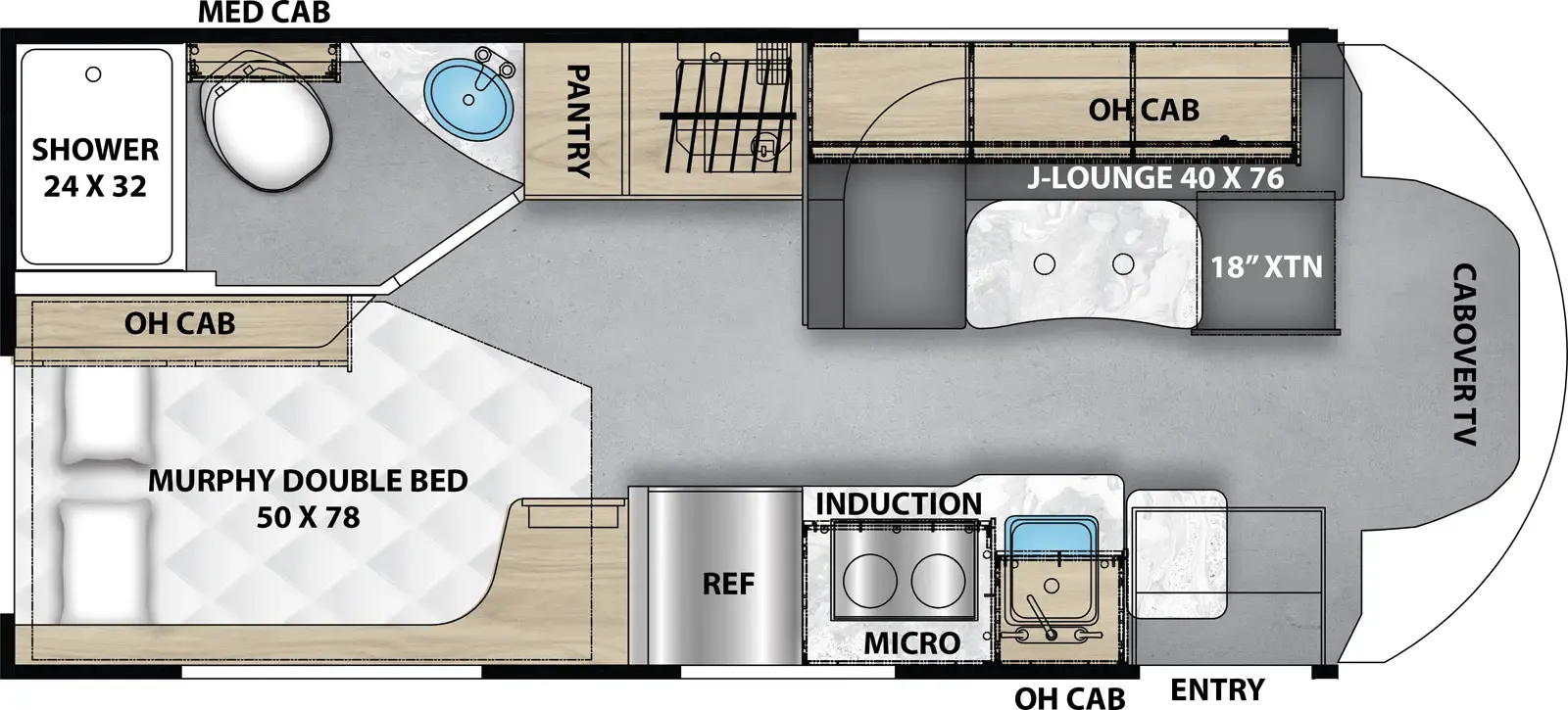 2026 Coachmen Cross Trail EV 21XG - Floor plan