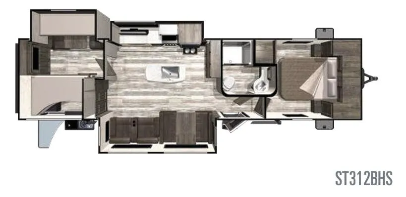 Highland Ridge Silverstar Limited ST312BHS floor plan