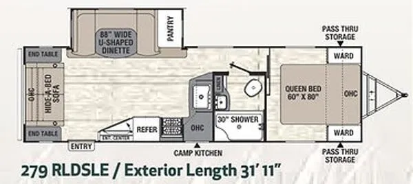 Coachmen Freedom Express Liberty Edition 279 RLDSLE floor plan
