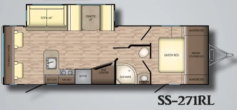 CrossRoads Sunset Trail Super Lite 271RL floor plan