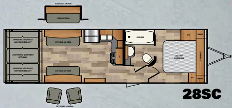 Winnebago Spyder 28SC floor plan